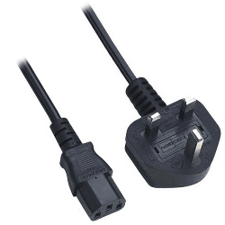 UK Mains plug to IEC C13 (Kettle Lead)